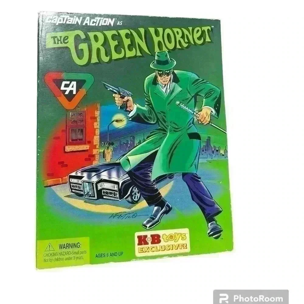 1998 CAPTAIN ACTION AS THE GREEN HORNET Playing Mantis KB TOYS EXCLUSIVE NIB